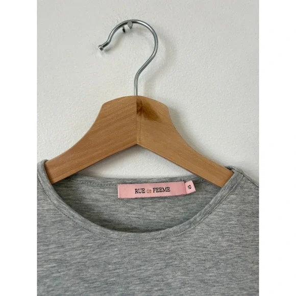 RUE de FEEME Floral Pull-On Nightgown – Heather Grey – Women's 10 - Picture 3 of 4